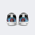 Unisex Tie Dye Skull Graphic Print - Slip On Shoes