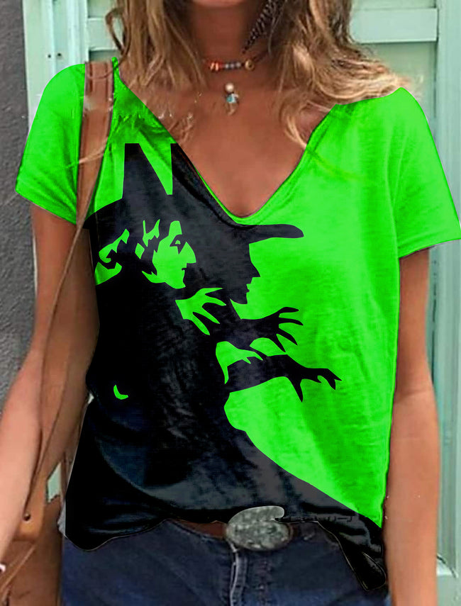 Vintage Halloween Witch Print Tank Top