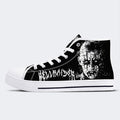 Unisex Black Metal Pinhead Print - High Top Canvas