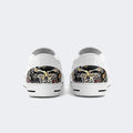 Unisex Retro Skull Graphic Print - Slip On Shoes