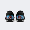 Unisex Tie Dye Skull Graphic Print - Slip On Shoes