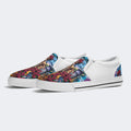 Unisex Tie Dye Skull Graphic Print - Slip On Shoes