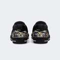 Unisex Retro Skull Graphic Print - Slip On Shoes