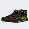 Unisex More Brains Print- High Top Canvas