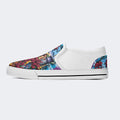 Unisex Tie Dye Skull Graphic Print - Slip On Shoes