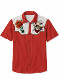 West Cowcat Flower - 100% Cotton Shirt