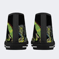 Unisex More Brains Print - High Top Canvas