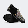 Unisex Retro Skull Graphic Print - Slip On Shoes