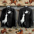 Vintage Wild West Horse Art Print Casual Shirt