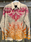 Vintage Wild Hippie Art Print Casual Shirt