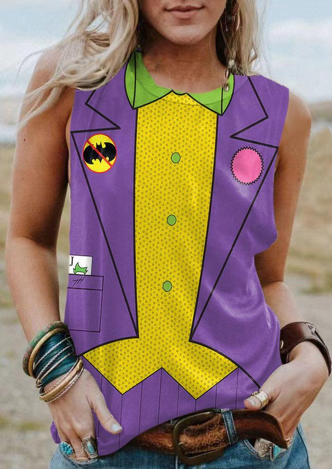 Joker Print Tank Top