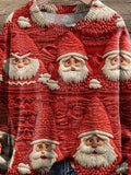 Christmas 3D Santa Claus Festive Autumn and Winter Atmosphere Print