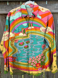 Vintage Hippie Print Casual Shirt