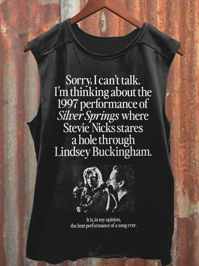 Unisex I'm Thinking About The 1997 Performance of Silver Springs Tank Top