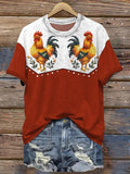 Chicken Print T-shirt