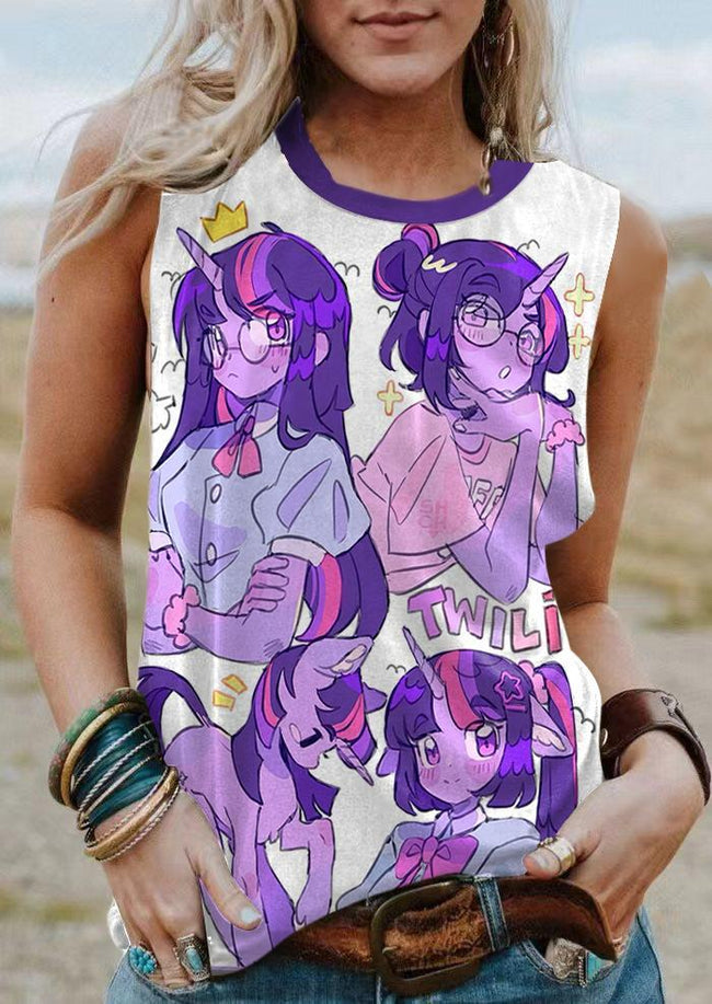 Vintage 1980s MLP Pony Print Tank Top